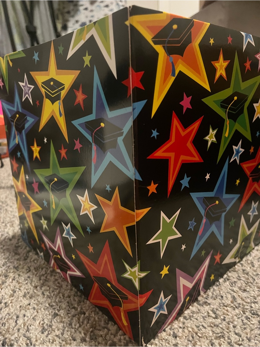Card Box — Multicolor Graduation Star Design - Picture 2 of 6